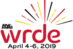 A red and yellow logo for vrdes